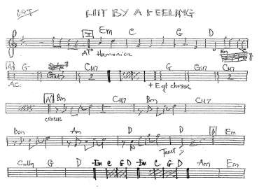 Hit By A Feeling sheet