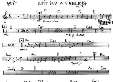 Hit By A Feeling sheet