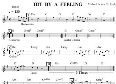 Hit By A Feeling sheet