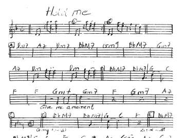 Hold Me sheet