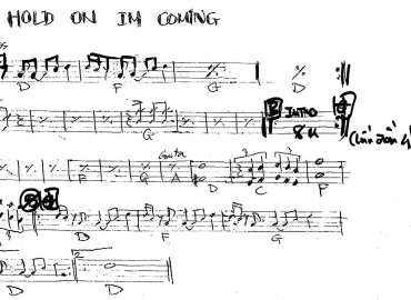 Hold On Im Coming sheet