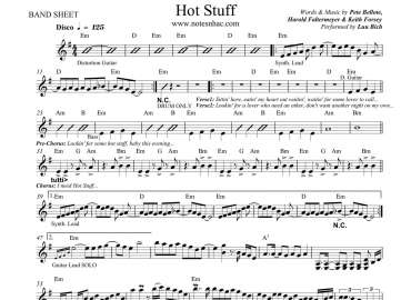 Hot Stuff sheet