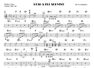 Hush And I'll Survive sheet