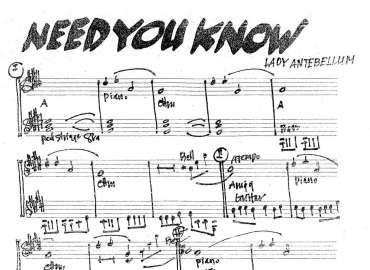 Need You Know sheet