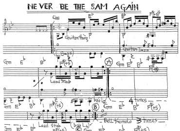 Never Be The Sam Again sheet