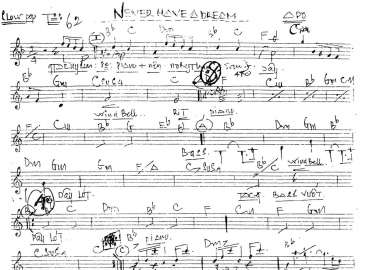 Never Have A Dream sheet