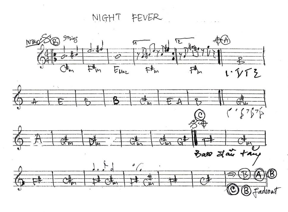 Night Forever sheet