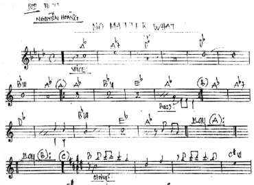 No Matter What sheet