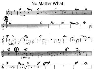 No Matter What sheet