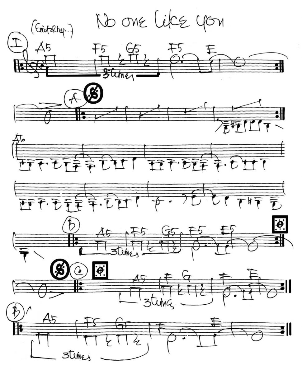 No One Like You sheet