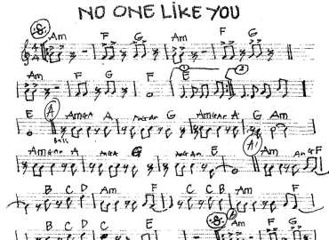 No One Like You sheet