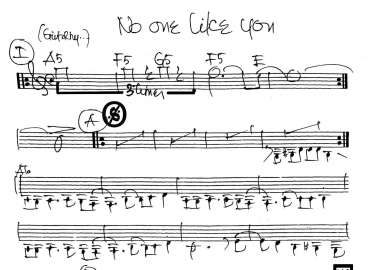 No One Like You sheet