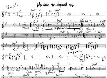 No One To Depend On sheet