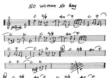 No Woman No Cry sheet