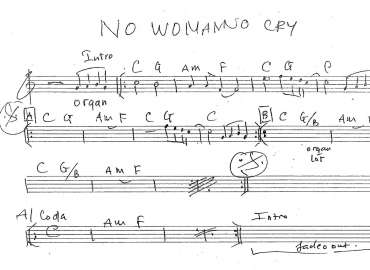 No Woman No Cry sheet