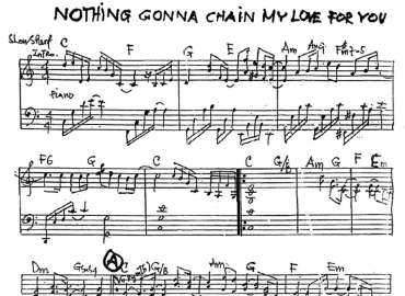Nothing Gonna Chain My Love For You sheet
