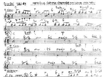 Nothing Gonna Change My Love For You sheet