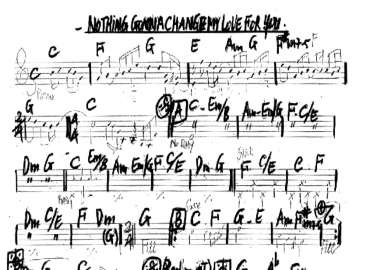 Nothing Gonna Change My Love For You sheet
