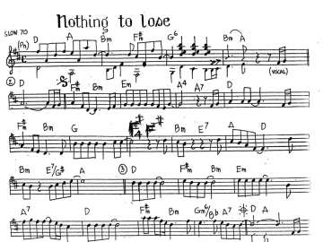 Nothing To Lose sheet