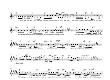 Nothing's Gonna Stop Us Now sheet