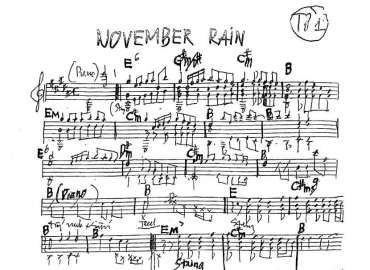 November Rain sheet