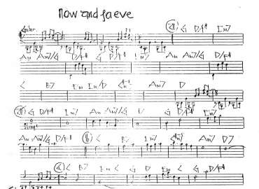 Now And Forever sheet