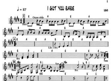 I Got You Babe sheet