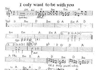 I Only To Be With You sheet