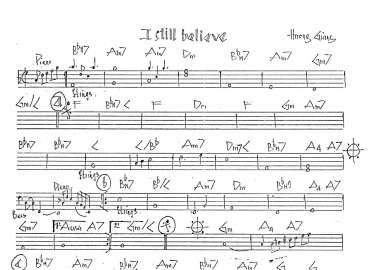 I Still Belive sheet