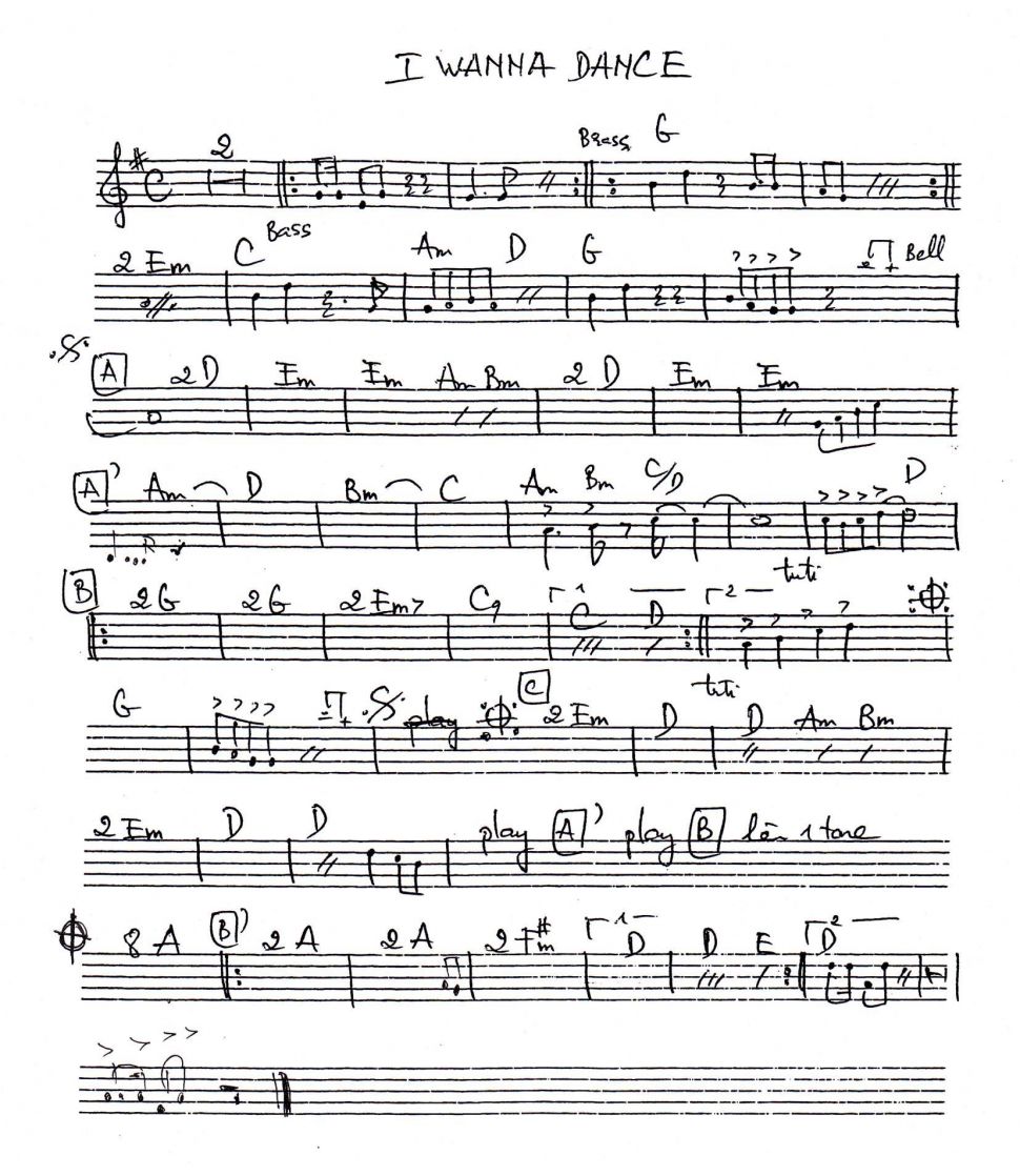 I Wanna Dance sheet