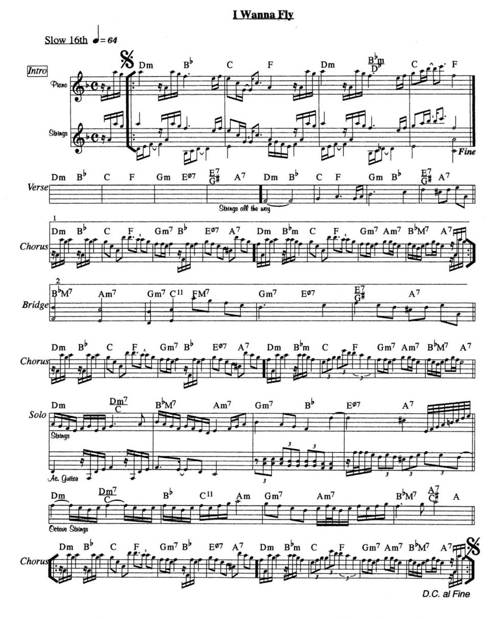 I Wanna Fly sheet