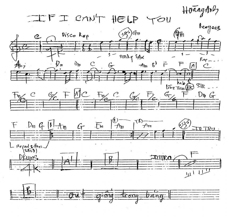 If I Can't Help You sheet