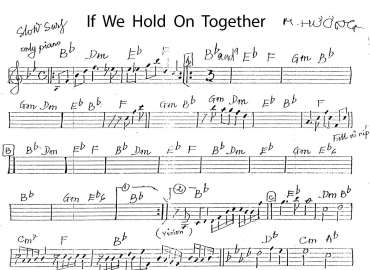 If We Hold On Together sheet
