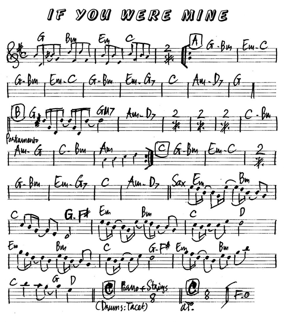 If You Were Mine sheet