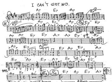 I Can't Get No sheet