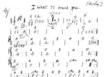 I Want To Break Free sheet