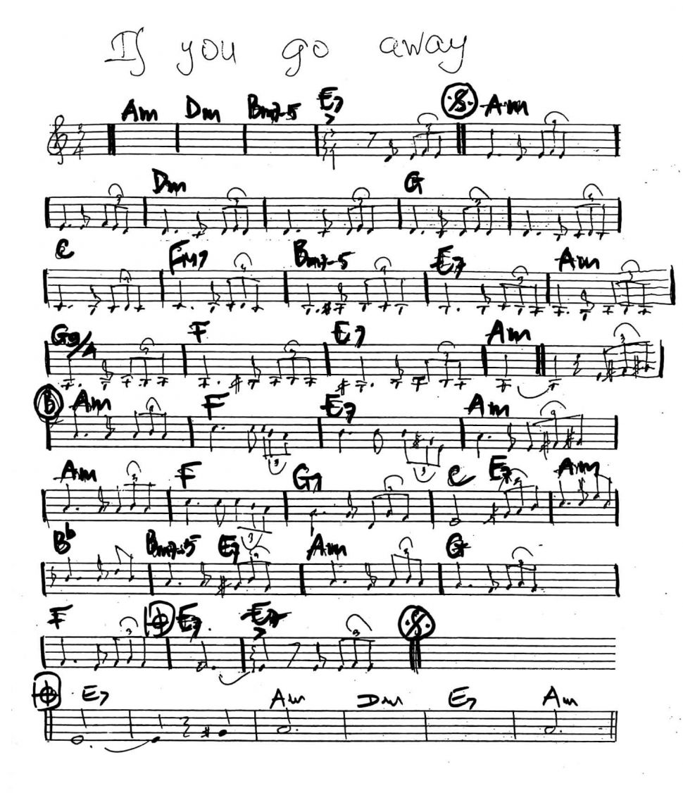 If You Go Alway sheet