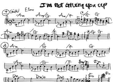 I'm Not Going You Up sheet