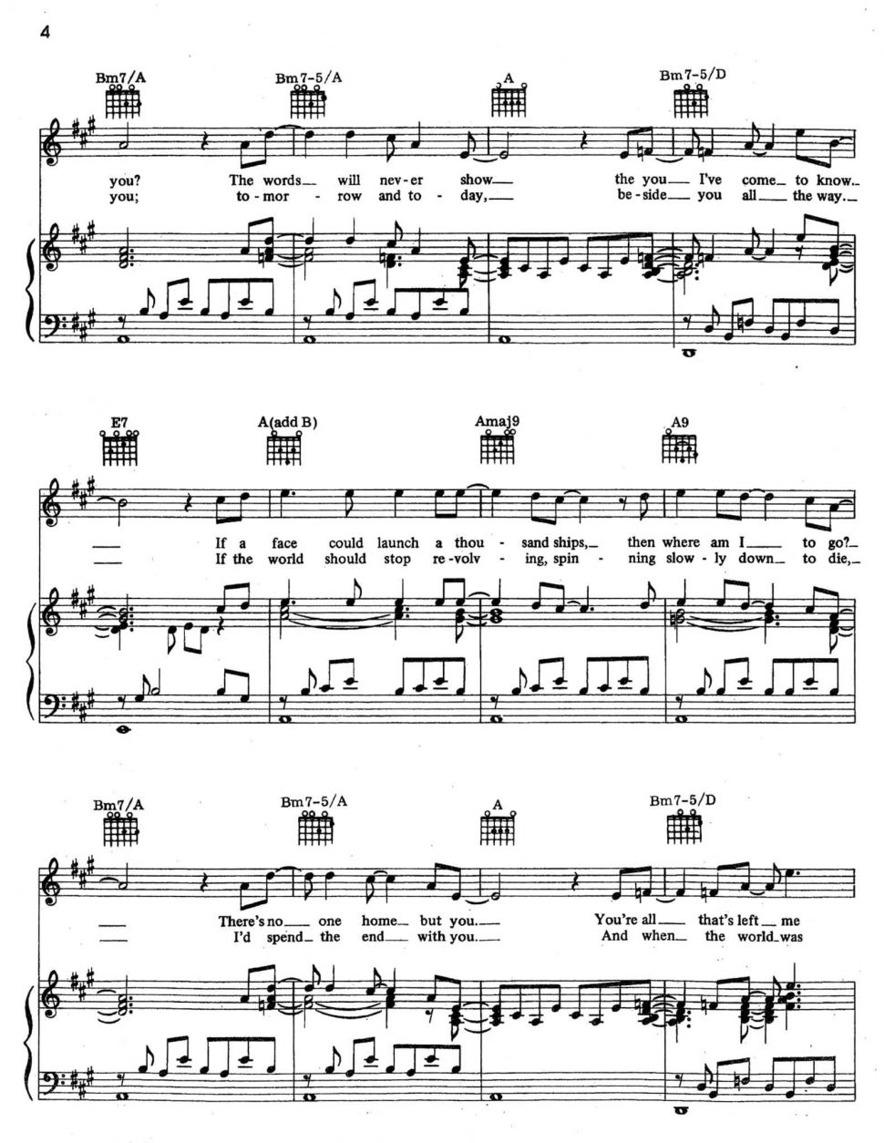 I Live My Life For You sheet