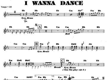 I Wanna Dance sheet