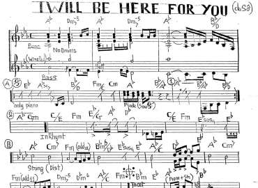 I Will Be Here For You sheet