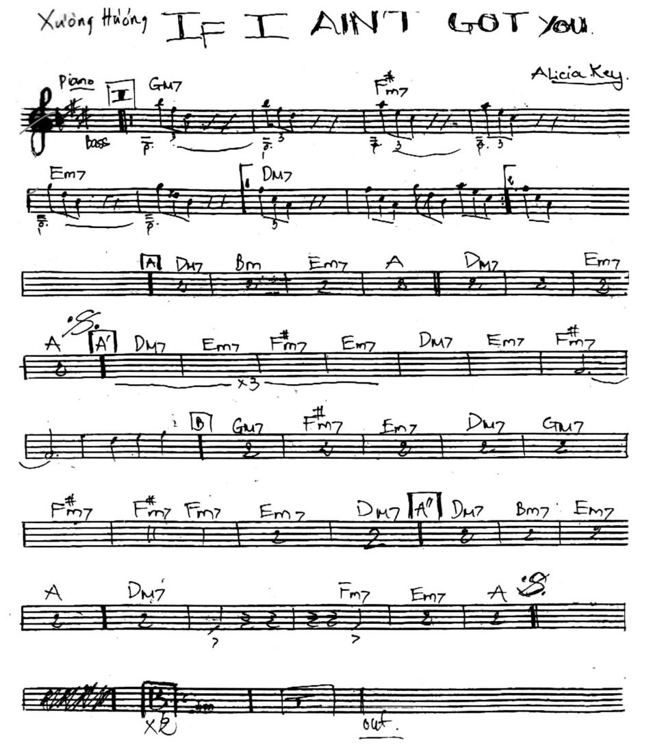If I Aint Got You sheet