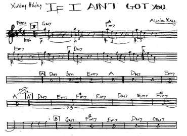 If I Aint Got You sheet