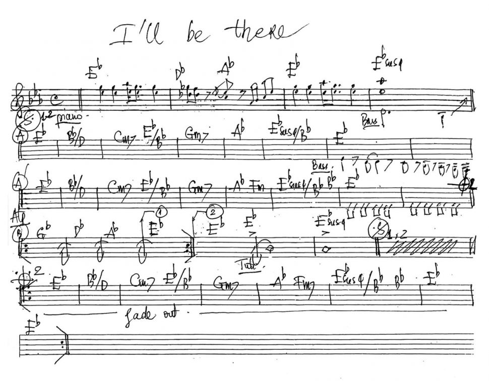 I'll Be There sheet