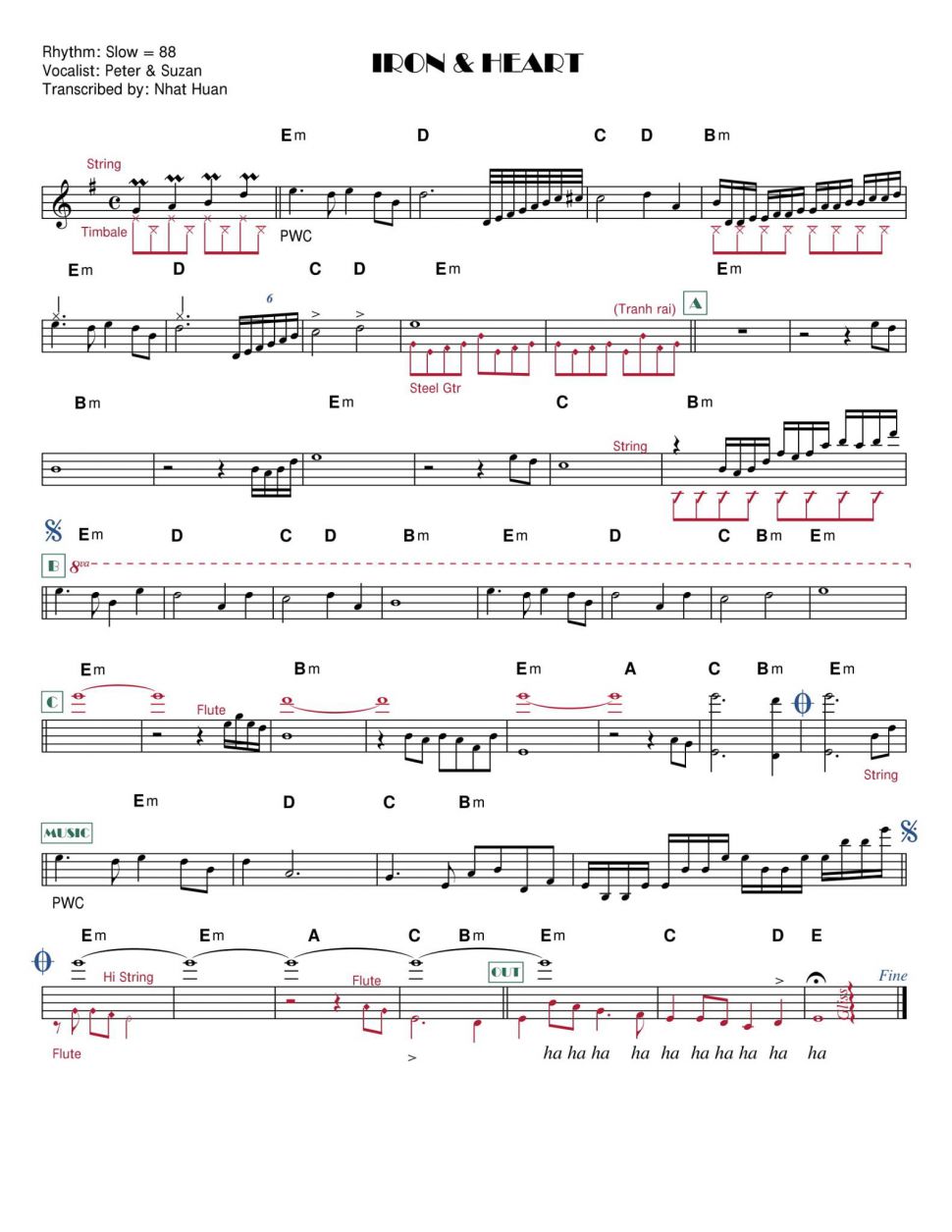 Iron And Heart sheet