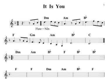 It Is You sheet