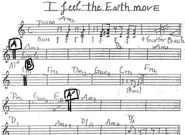 I Feel The Earth Move sheet