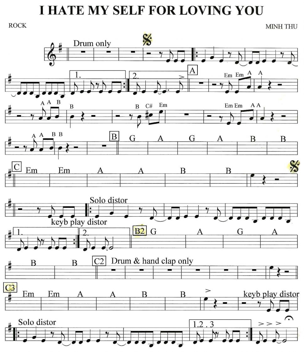 I Have My Self For Loving You sheet