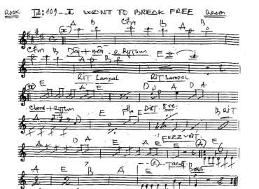 I Want To Break Free sheet