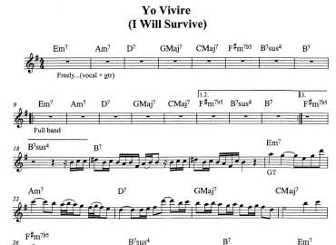 I Will Survive sheet